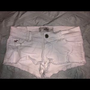 White Hollister Jean Shorts